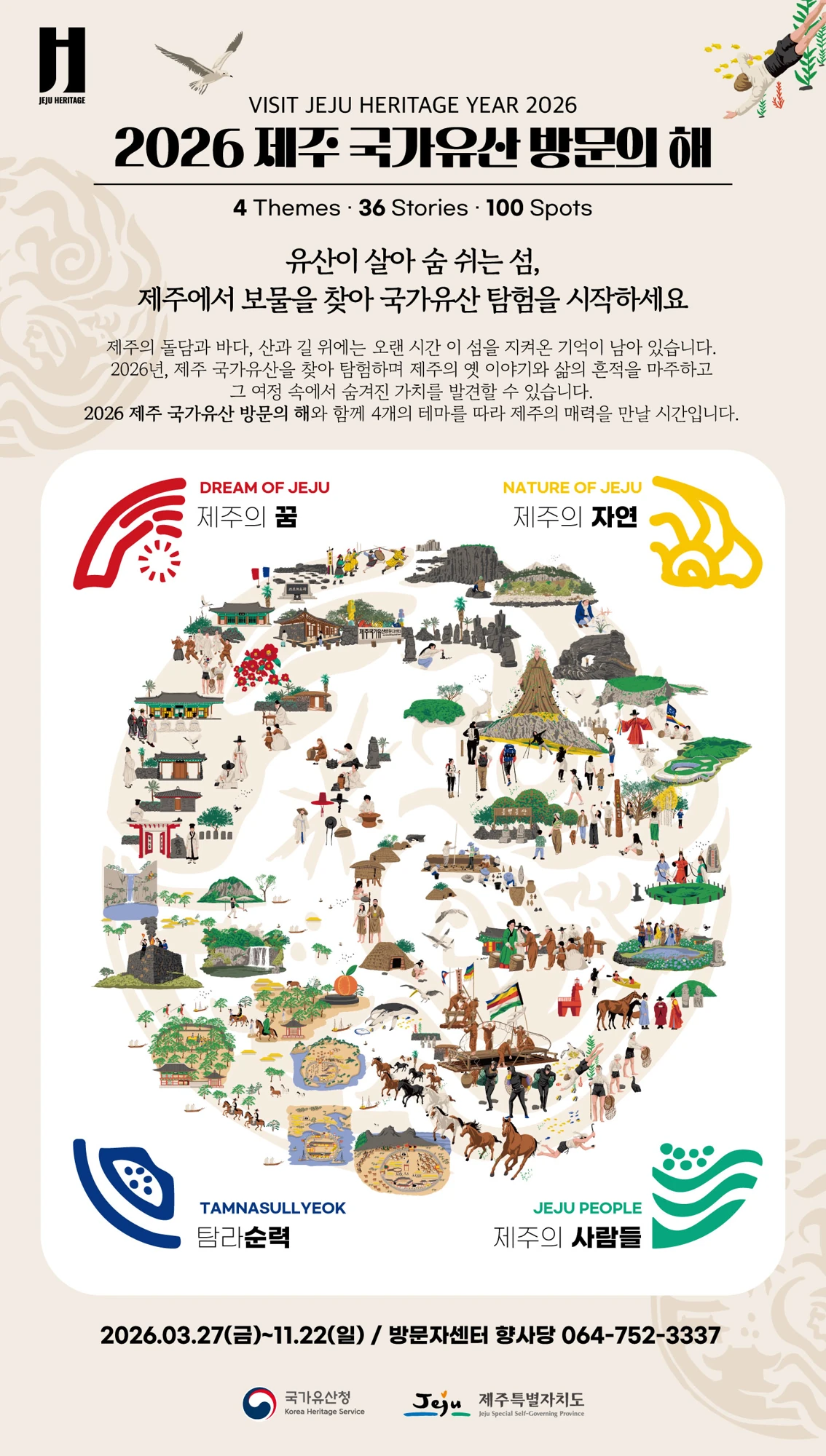 2026 제주 국가유산 방문의 해 공식 포스터