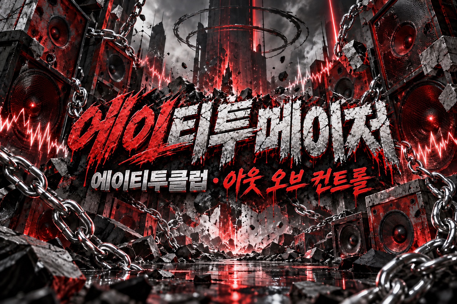 82메이저 서울 공연 — 82CLUB : out of control 창작 공연 표지 일러스트
