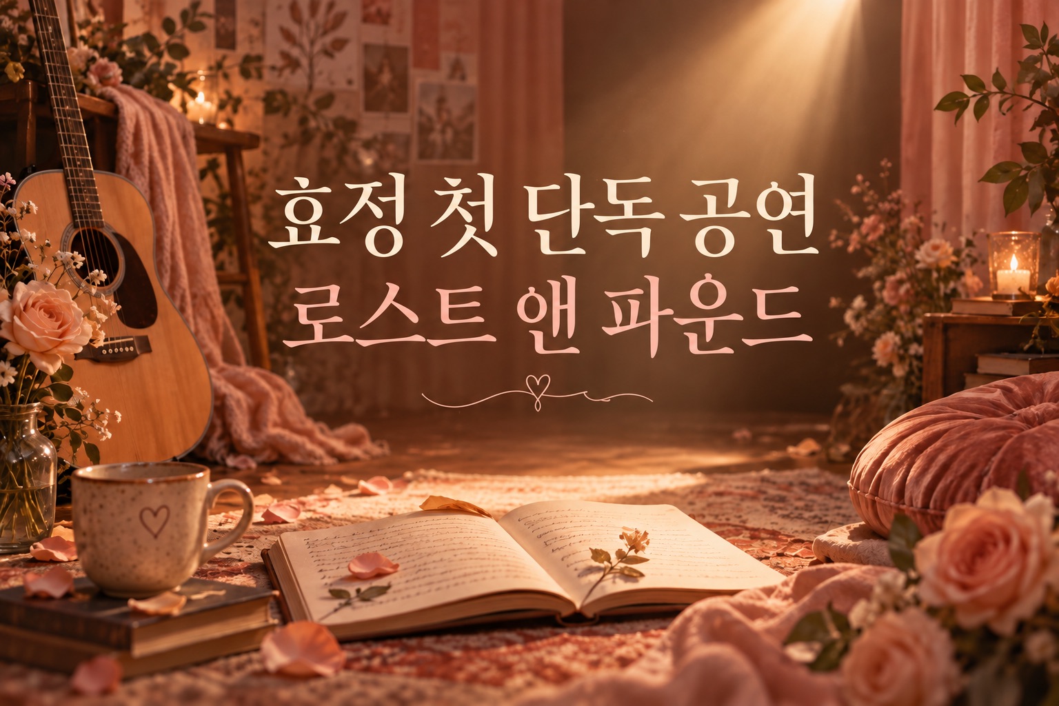 효정 서울 솔로 공연 — Lost & Found 창작 공연 표지 일러스트